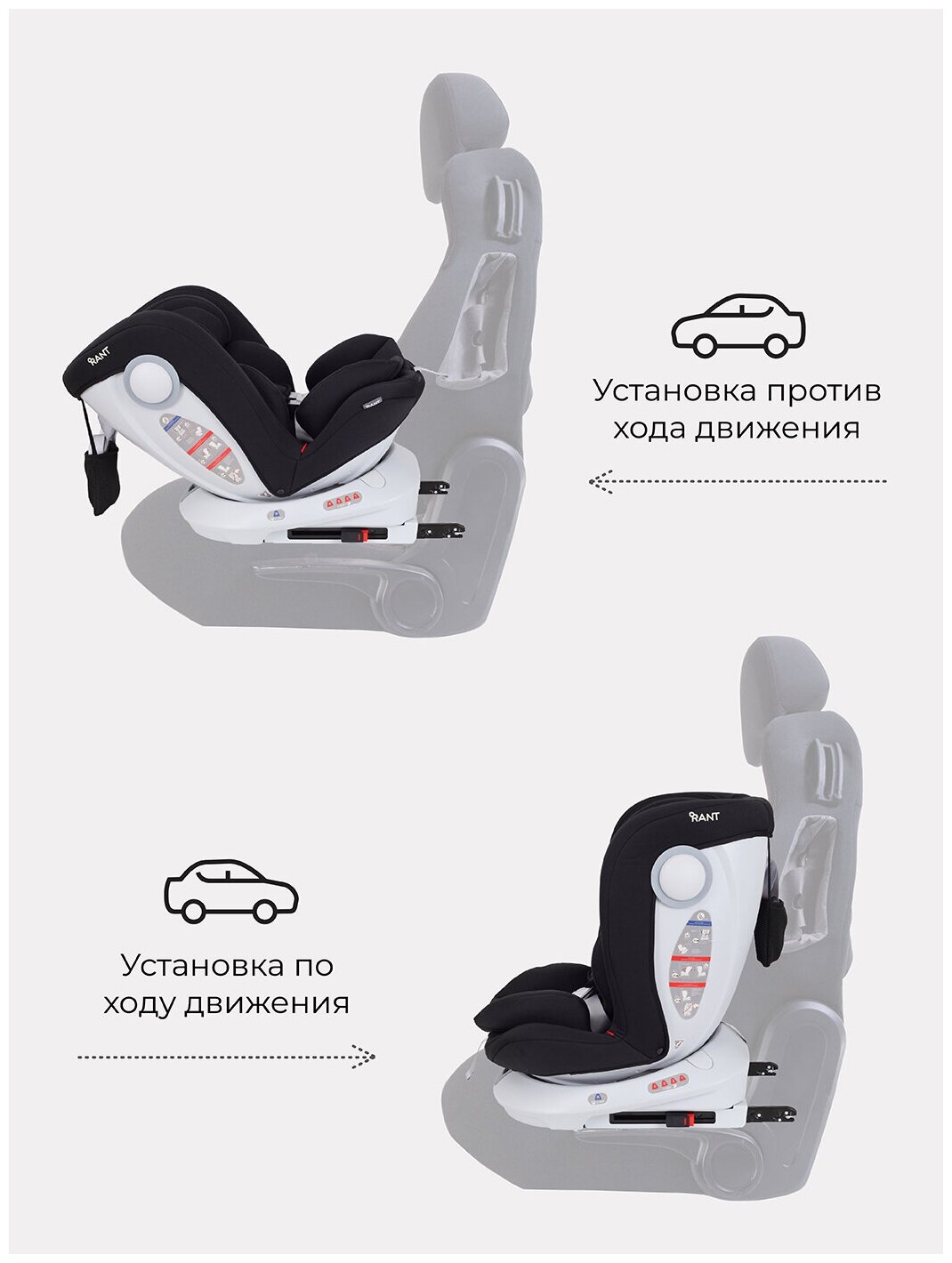 Автокресло RANT LB619 "DRIVE" isofix Active Line группа 0-1-2-3 (0-36 кг)