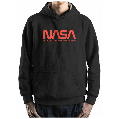 фото Худи dream shirts, силуэт прямой, средней длины, трикотажное, размер 48, серый