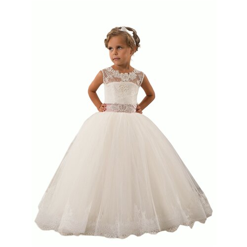 Нарядное платье, 36 134-140, белый