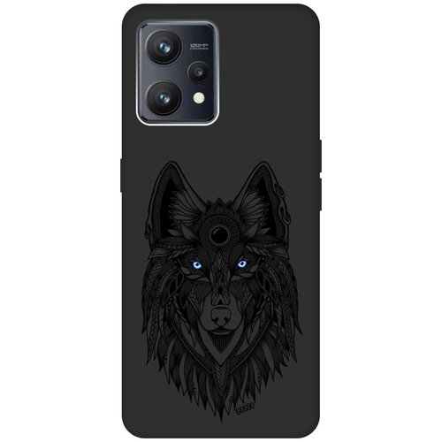 Матовый Soft Touch силиконовый чехол на Realme 9 / Рилми 9 с 3D принтом Grand Wolf черный матовый soft touch силиконовый чехол на realme 9 рилми 9 с 3d принтом grand wolf черный