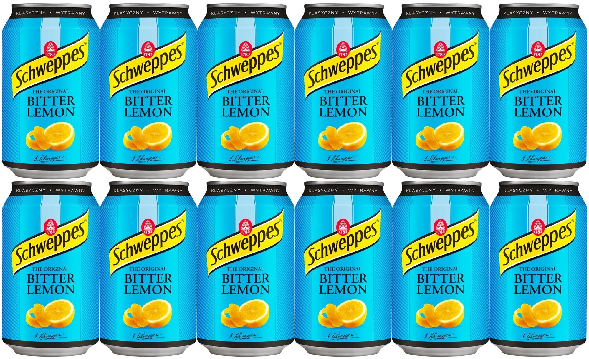 Газированный напиток Schweppes Bitter Lemon (Швепс Биттер Лимон) 0.33 л ж/б упаковка 12 штук (Польша)