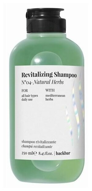 Шампунь Farmavita Back Bar Revitalizing Shampoo №04 , 1000 мл