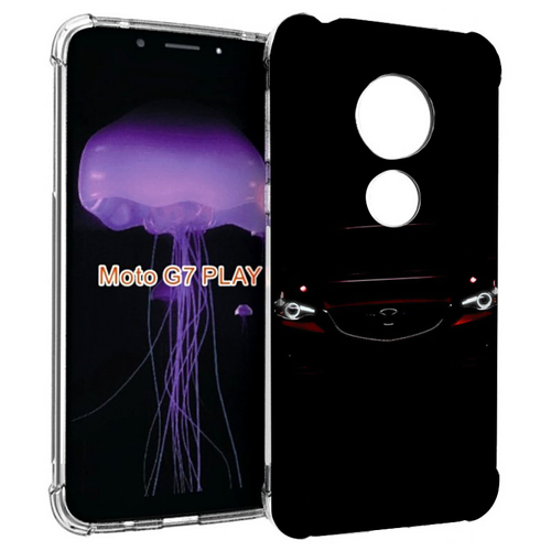 Чехол MyPads mazda мазда 2 мужской для Motorola Moto G7 Play задняя-панель-накладка-бампер
