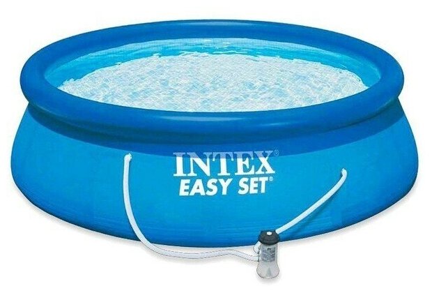 Бассейн надувной Intex Easy Set 244х61 см + фильтр-насос 1250 л/ч 28108 - фотография № 17