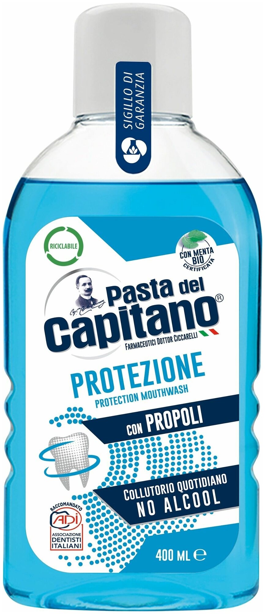 Pasta del Capitano Ополаскиватель для полости рта Protection with Propolis / Защитный с Прополисом 400 мл