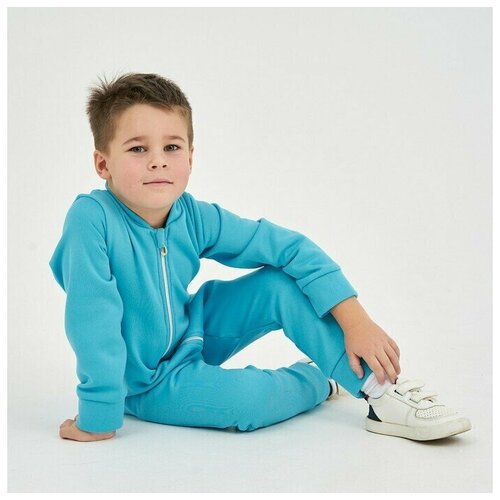 фото Комбинезон детский, цвет голубой, рост 80-86 см rusexpress