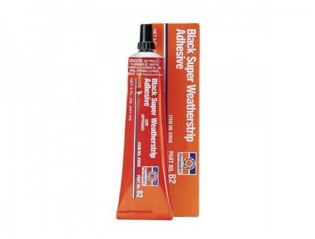 Универсальный клей для ремонта автомобиля PERMATEX Black Super Weatherstrip Adhesive 81850 0147 кг