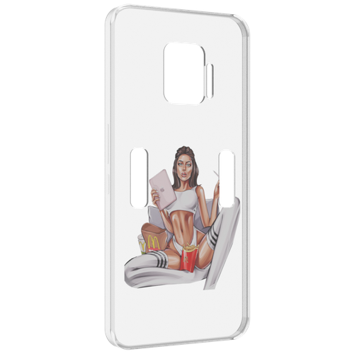 Чехол MyPads Модная-иллюстрация-девушки женский для ZTE Nubia Red Magic 7 Pro задняя-панель-накладка-бампер