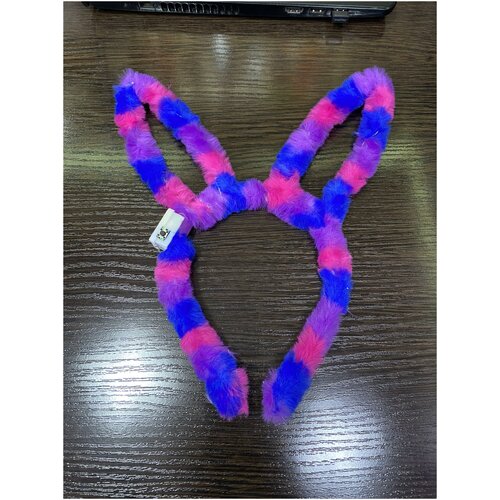 Ободок ушка Зайчик радужный/ светяшийся /13 см