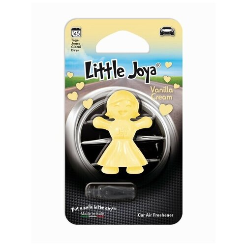 Ароматизатор для автомобиля в дефлектор улыбающаяся девочка Little Joya Vanilla Cream, Ваниль