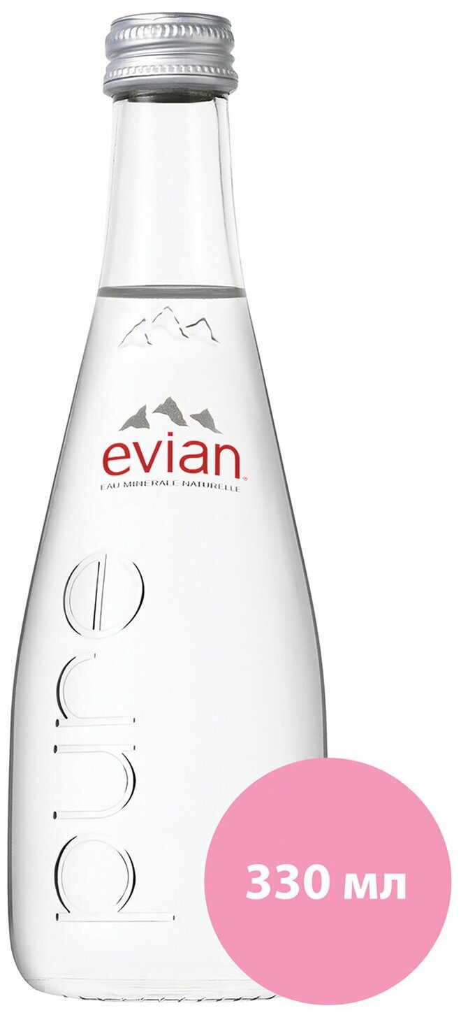 Вода минеральная Evian стекл. бут. 0,33л негаз 20 шт/уп - фотография № 9