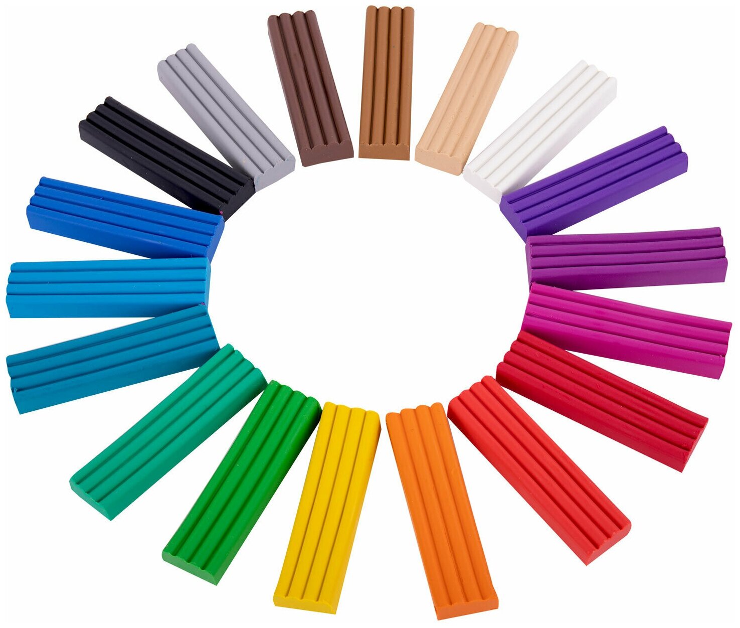 Пластилин классический Юнландия "Веселый шмель" 18 цветов, 360 г, стек, высшее качество