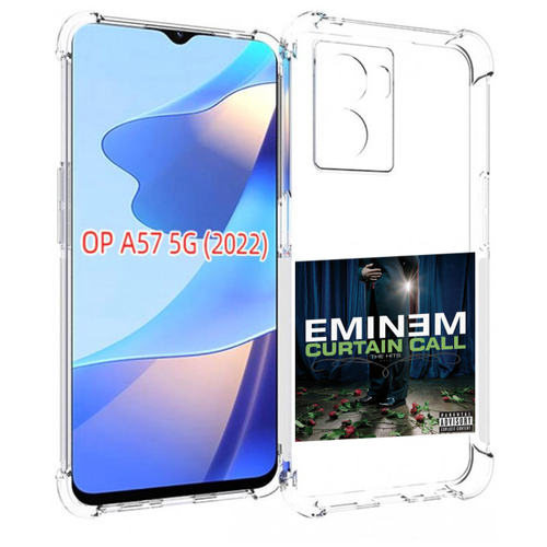 Чехол MyPads Eminem CURTAIN CALL, THE HITS для OPPO A57 5G(2022) задняя-панель-накладка-бампер
