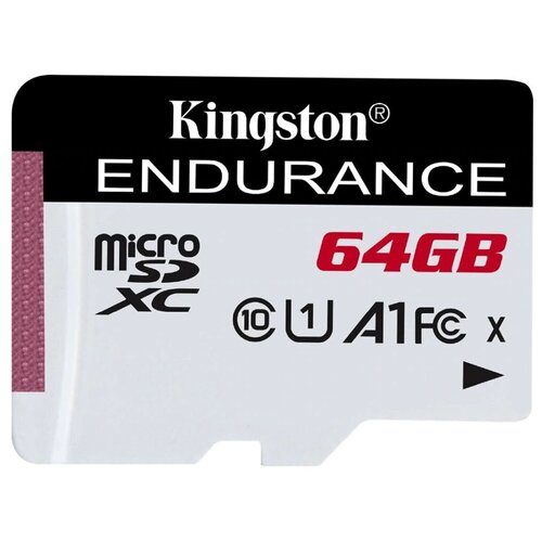 Карта памяти 64Gb - Kingston MicroSDXC Class10 High Enduranc