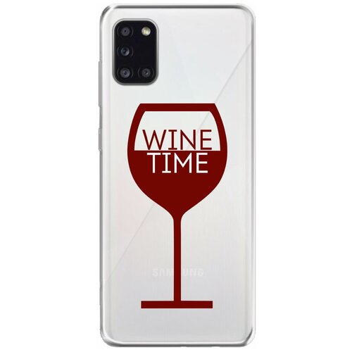 Силиконовый чехол Mcover для Samsung Galaxy A31 с рисунком Время пить вино силиконовый чехол mcover на samsung galaxy a02 с рисунком время пить вино