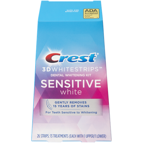 Crest 3D Whitestrips Sensitive White  Отбеливающие полоски для зубов