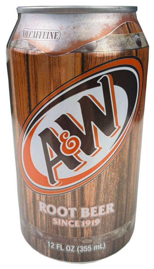 Газированный напиток A&W Root Beer (безалкогольное корневое пиво) (США), 355 мл (12 шт) - фотография № 3