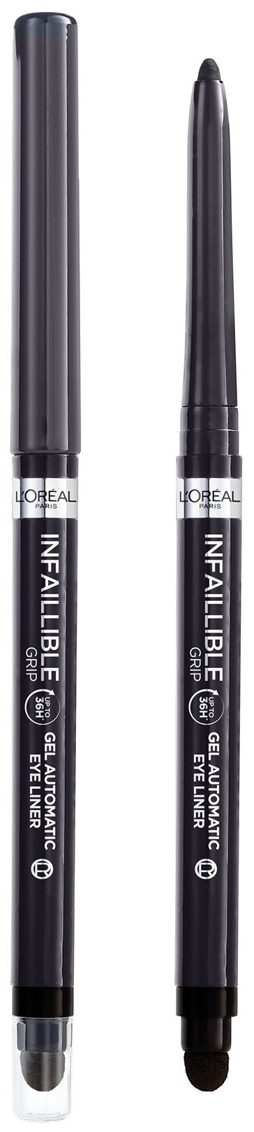 L'Oreal Paris Автоматический гелевый карандаш для глаз Infaillible Grip, оттенок taupe gray