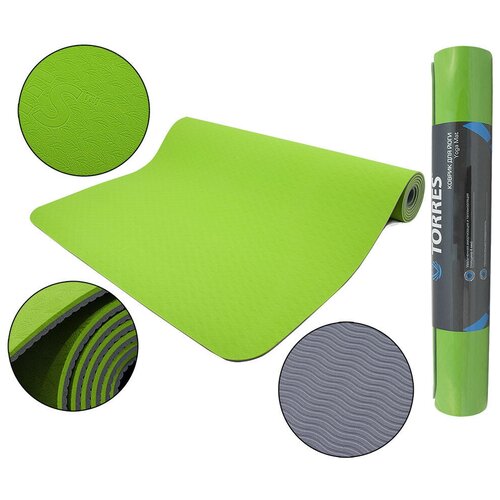 фото Коврик для йоги torres comfort 4 арт.yl10064, 4 мм