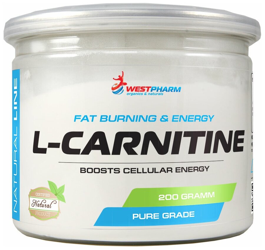 WestPharm Natural Line L-Carnitine, 200 гр., 40 порций