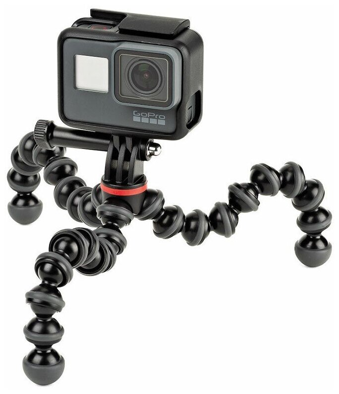 Штатив Joby GorillaPod 500 Action для фото- и GoPro камер (черный/серыйl) - фото №9