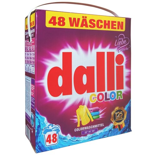 Стиральный порошок Dalli Color для цветного белья, 3,12 кг, 48 стирок