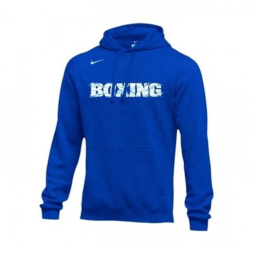 aps083-493/BX02/МТО джемпер/NIKE CLUB FLCE HOODIE - Nike - Синий - 50-L