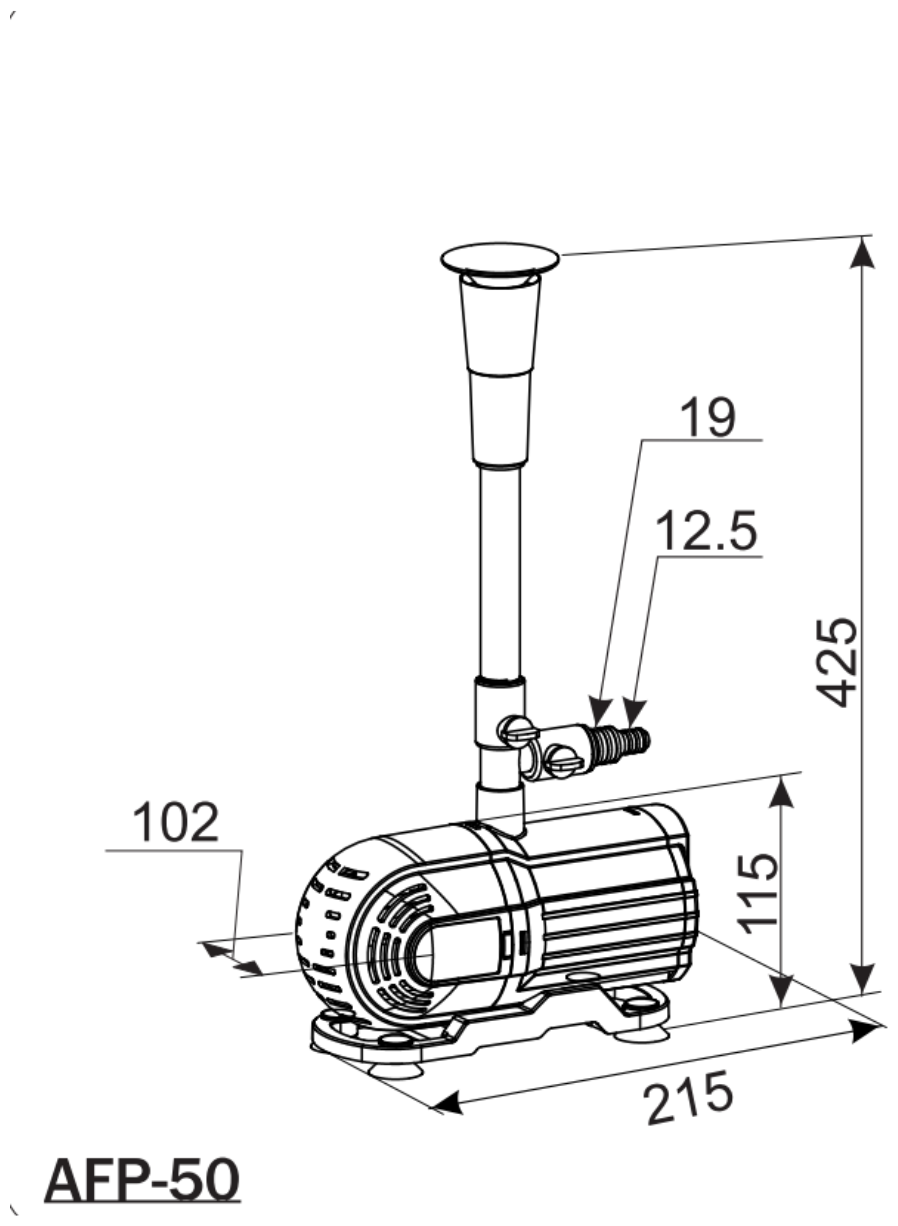 Насос фонтанный Aquario AFP-50 - фотография № 6