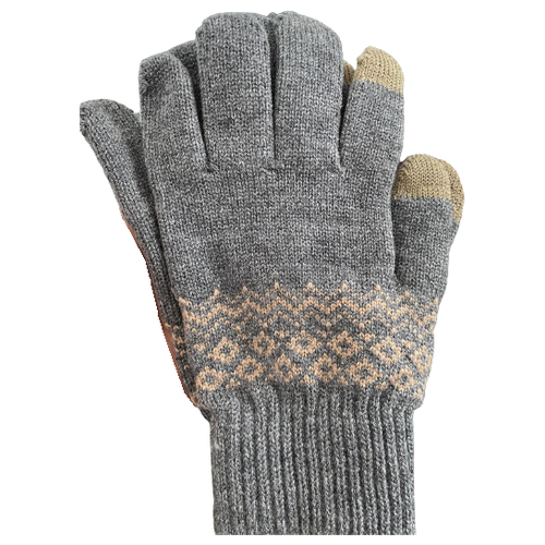 Зимние перчатки Xiaomi для сенсорных экранов FO Touch Wool Gloves Gray / Теплые трикотажные перчатки мужские, женские / Термоперчатки