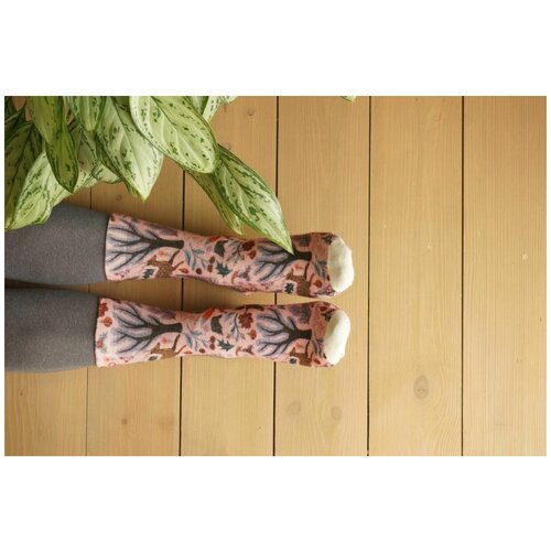 фото Носки шерстянки базовая коллекция, размер 42/45, серый, белый, зеленый, коричневый