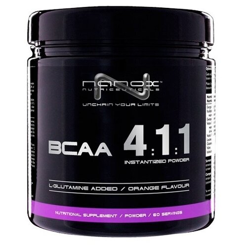 Nanox BCAA powder 4:1:1 (300 гр) - Лимон nanox bcaa powder 4 1 1 300 гр лимон