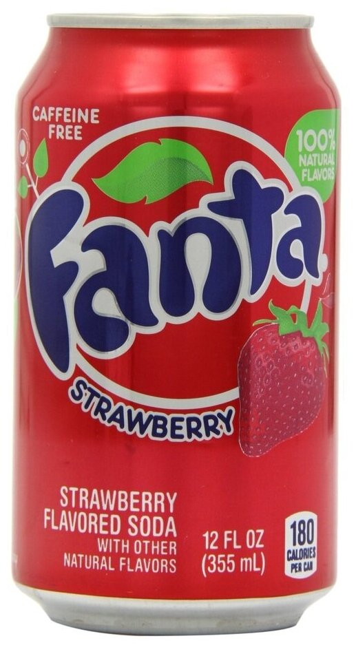 Газированный напиток Fanta Strawberry / Фанта Клубника 355 мл. (США) - фотография № 5