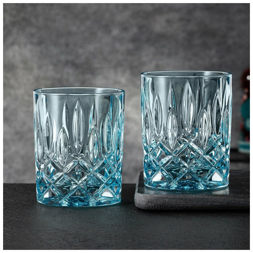 Набор низких стаканов Nachtmann Noblesse, бессвинцовый хрусталь, 2 шт, голубой, 295 мл