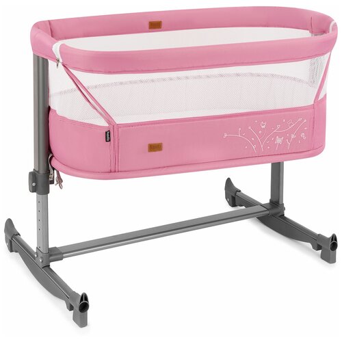 Детская приставная кроватка Nuovita Accanto Vicino (Розовый)