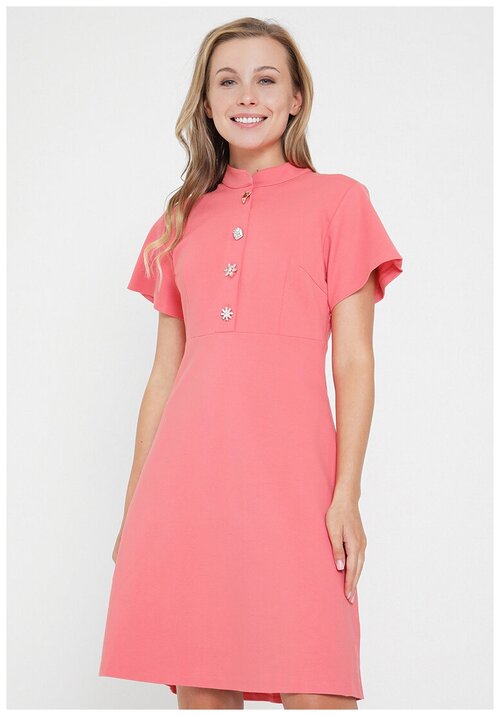 Платье Мадам Т, размер 50, розовый