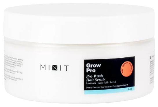 Скраб для глубокого очищения кожи головы MIXIT Grow Pro Pre-Wash Hair Scrub 200 мл