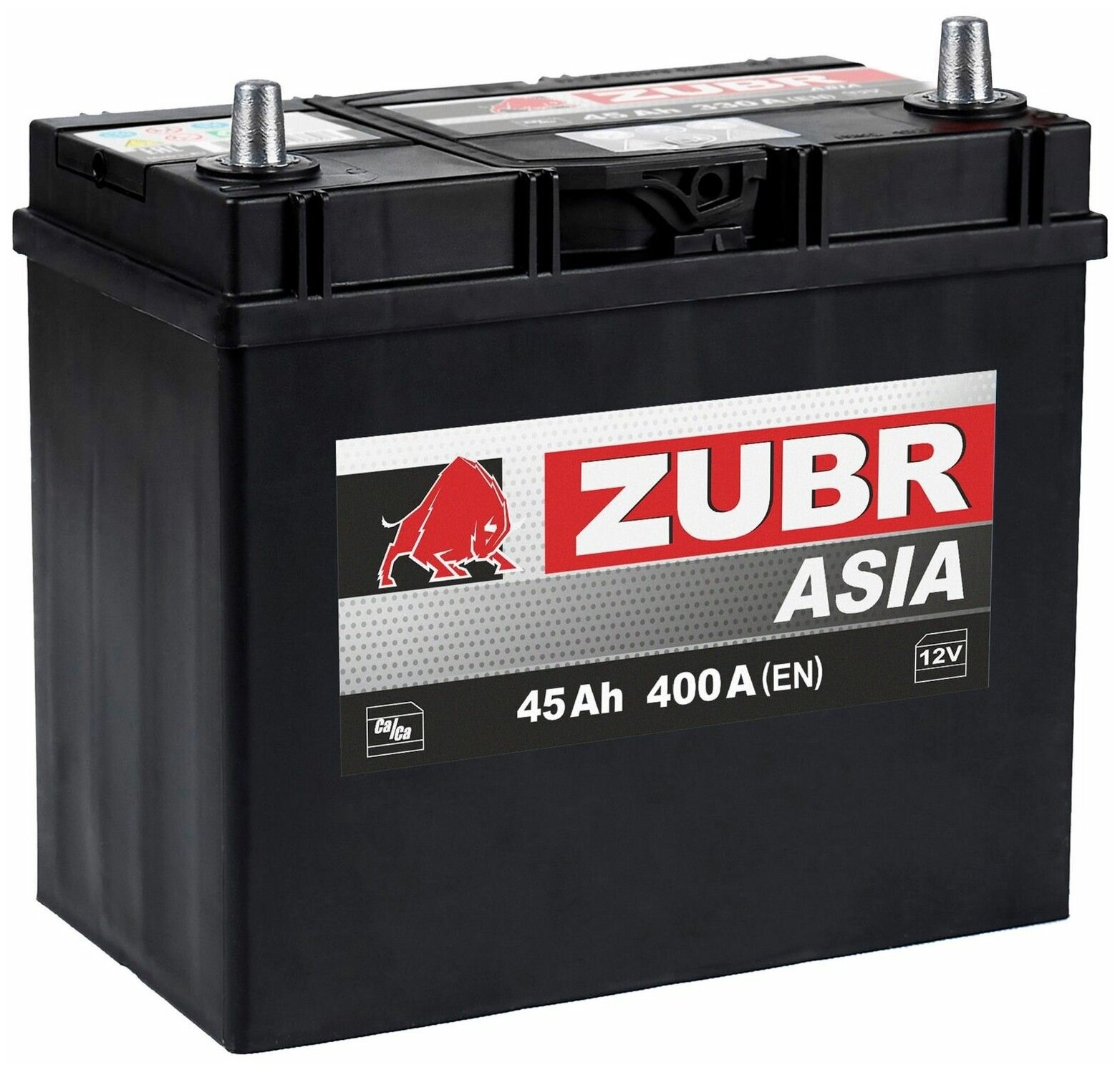 Аккумулятор ZUBR Ultra ASIA 45 Ач прямая полярность