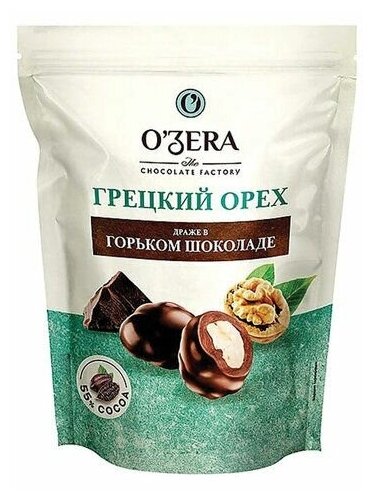 Грецкий орех O'ZERA в горьком шоколаде, 150 г, пакет, КРР108