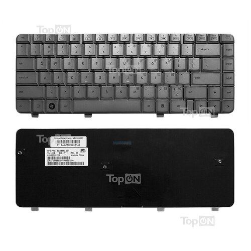 Клавиатура для ноутбука HP Pavilion DV4-1000 DV4-1050ER DV4-1150ER DV4-1210ER Series Плоский Enter Черная без рамки PN NSK-HFB0R 1030₽
