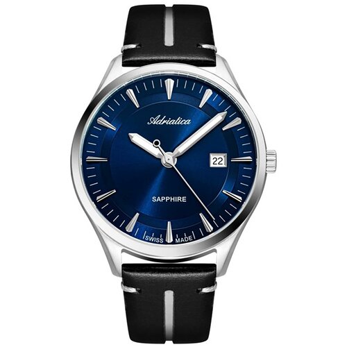 фото Adriatica a8330.5215q мужские швейцарские наручные часы с сапфировым стеклом и апертурой даты