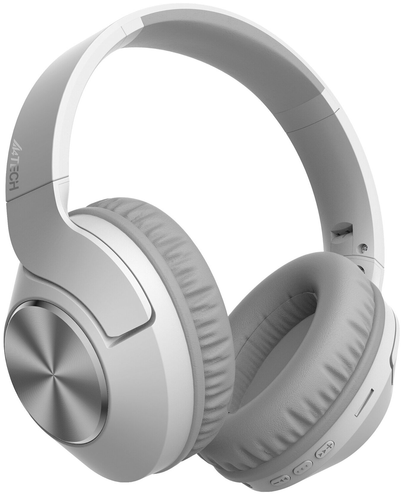 Наушники A4Tech BH300 белый/серый (bh300 grayish white) - фото №11