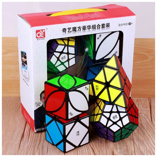 Головоломки QiYi MoFangGe Нестандартный Набор 1 moyu meilong skew pyramid megaminx sq1 smooth magic cube strange shape twist neo cube for speed cuber wca professuinal cube toy