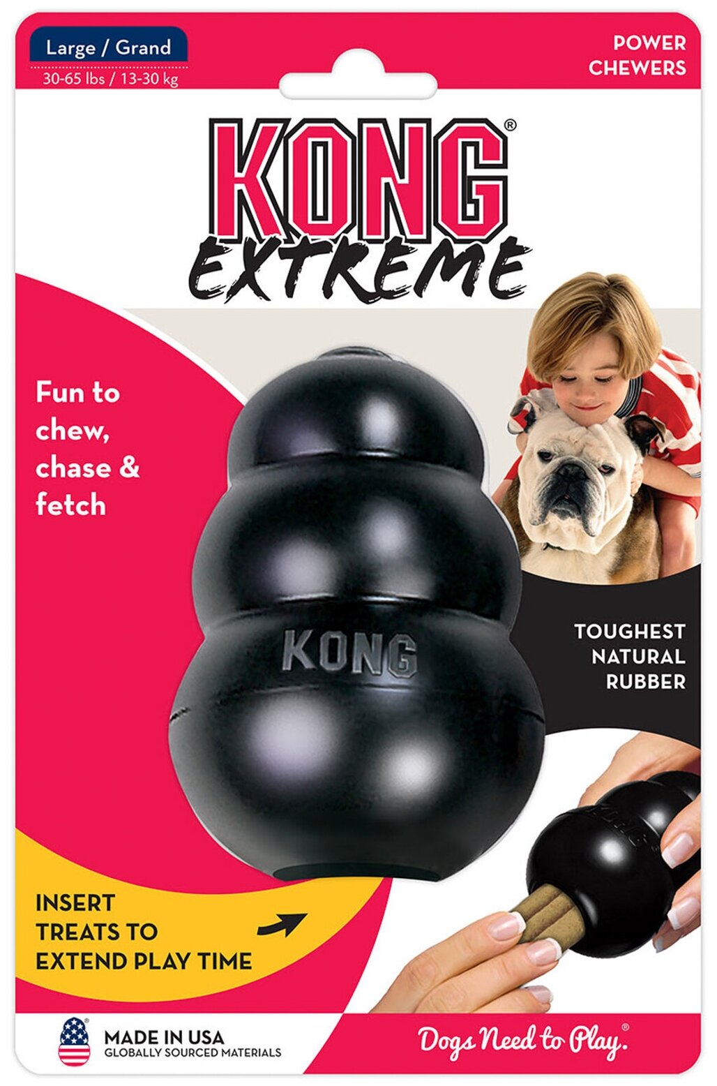 KONG Extreme L игрушка для собак очень прочная большая 10 х 6 см - фотография № 18