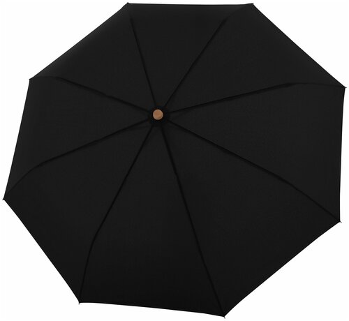 Зонт Doppler, механика, 3 сложения, купол 96 см, 8 спиц, система «антиветер», для мужчин, черный