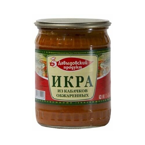 Икра Давыдовский Продукт из обжаренных кабачков, 500г