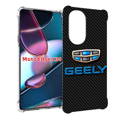 Чехол MyPads geely джили 1 для Motorola Moto Edge X30 задняя-панель-накладка-бампер