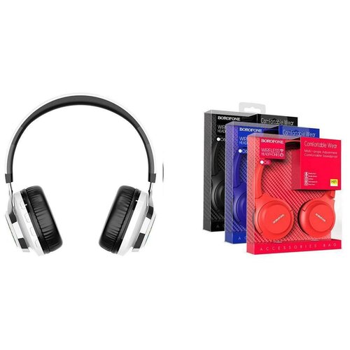 Беспроводные внешние наушники BO8 BOROFONE Love Sound wireless headset белый 155000₽