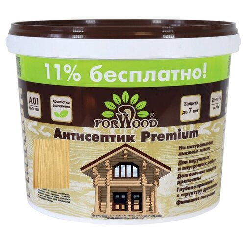 FORWOOD антисептик Антисептик Premium, 3 кг, 3 л, бесцветный