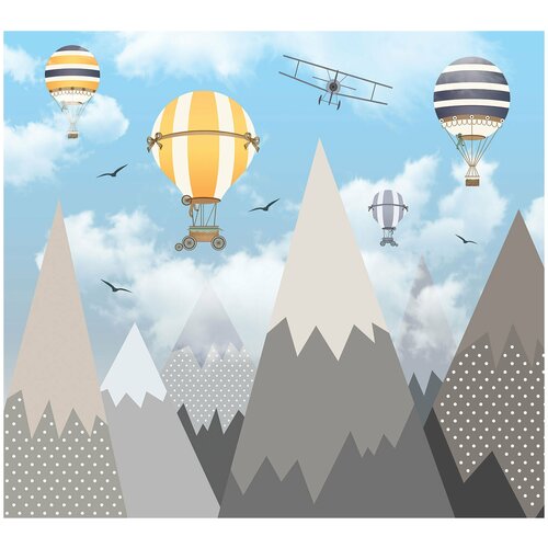 Фотообои флизелин эко Дельтаплан с горами 300х270 6723₽