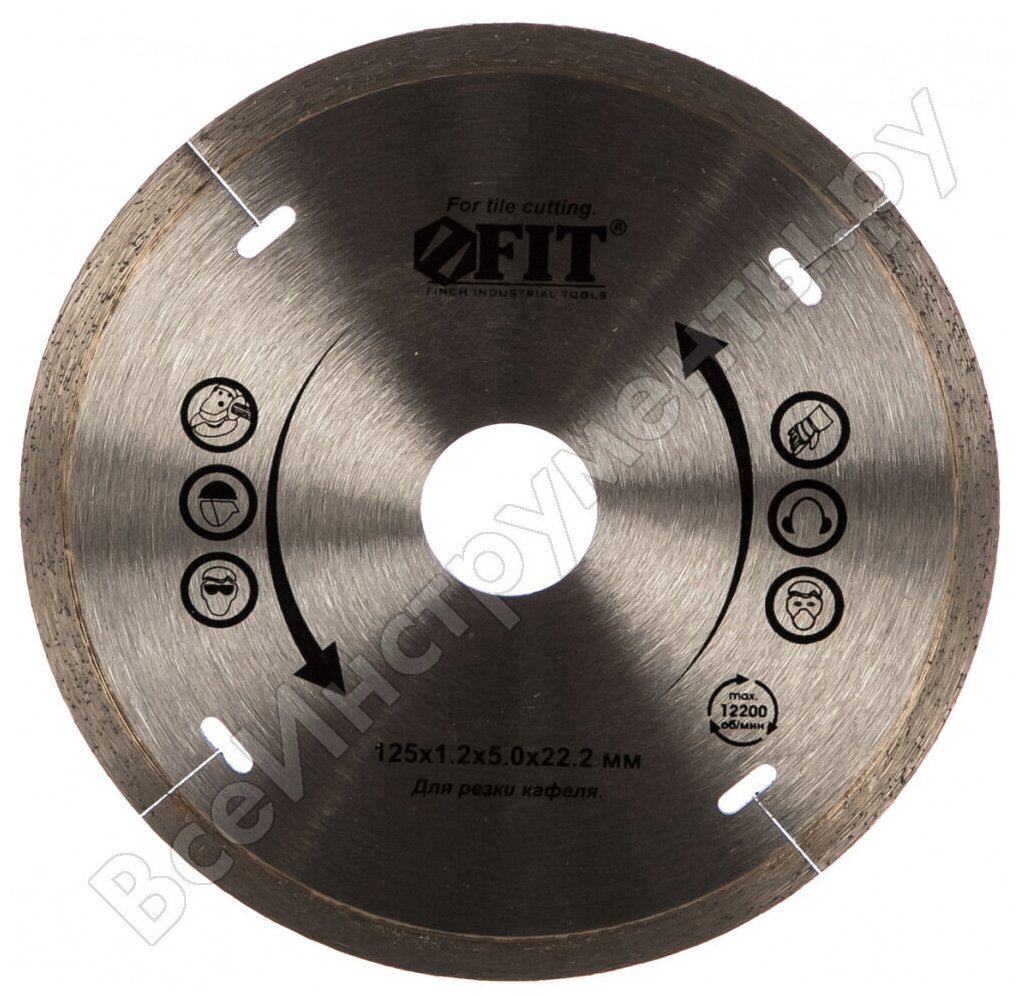 Алмазный отрезной диск для угловых шлифмашин FIT - фото №3